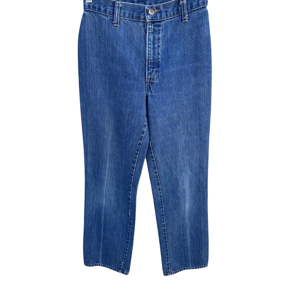 Chic by HIS Vintage 70s 80s High Waisted‎ Straight Leg Jeans Medium Wash Women